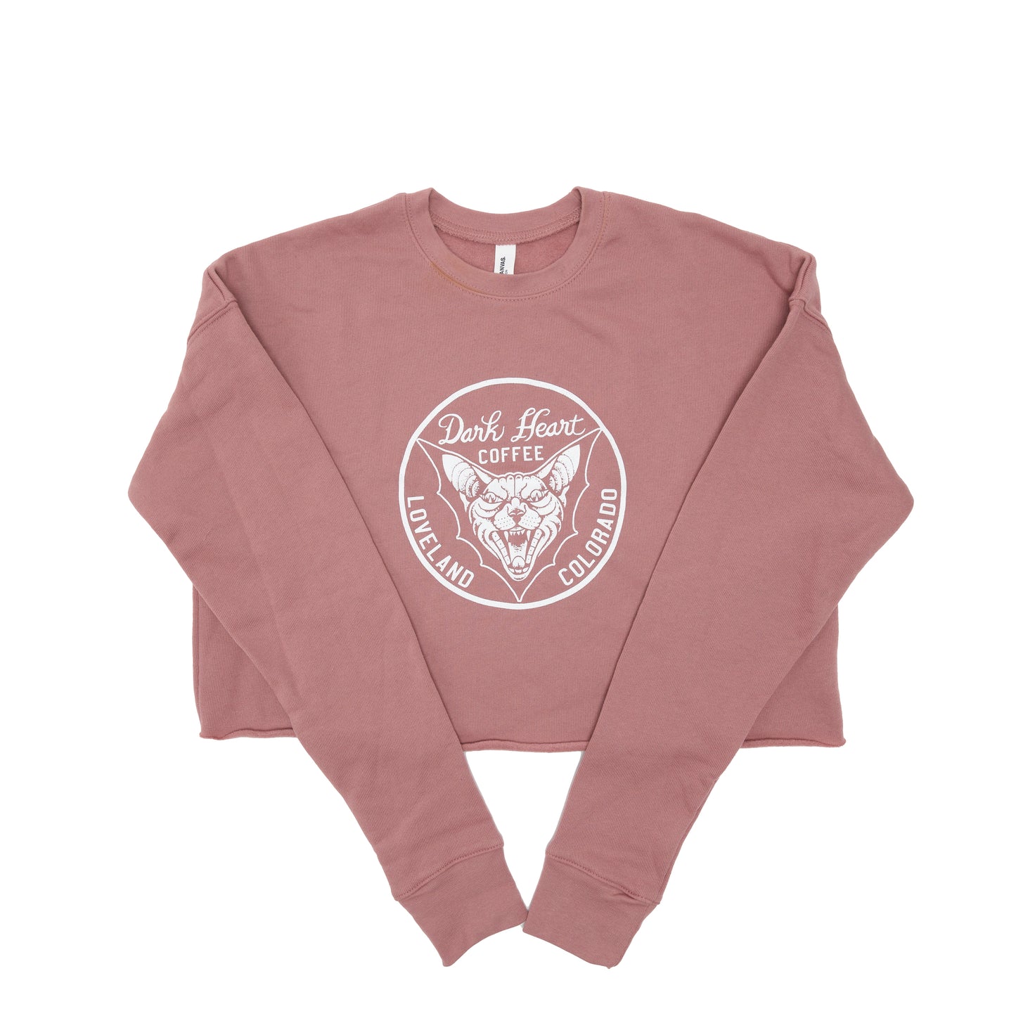 Cat Bat Cropped Crewneck Sweatshirt